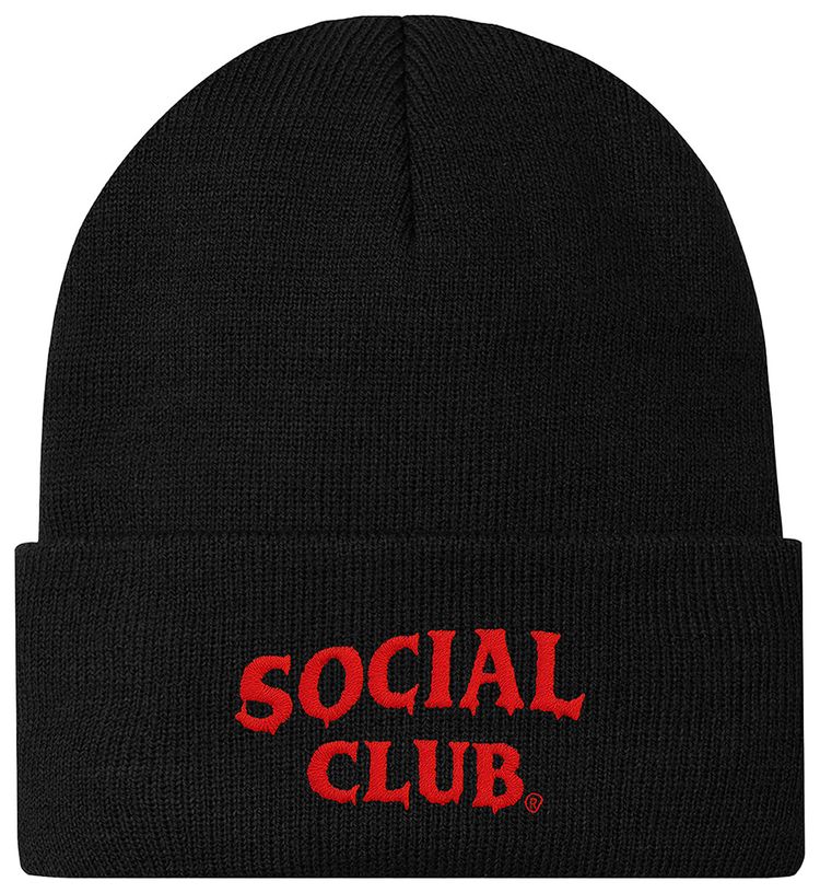 Anti Social Social Club Game Killer Beanie Black