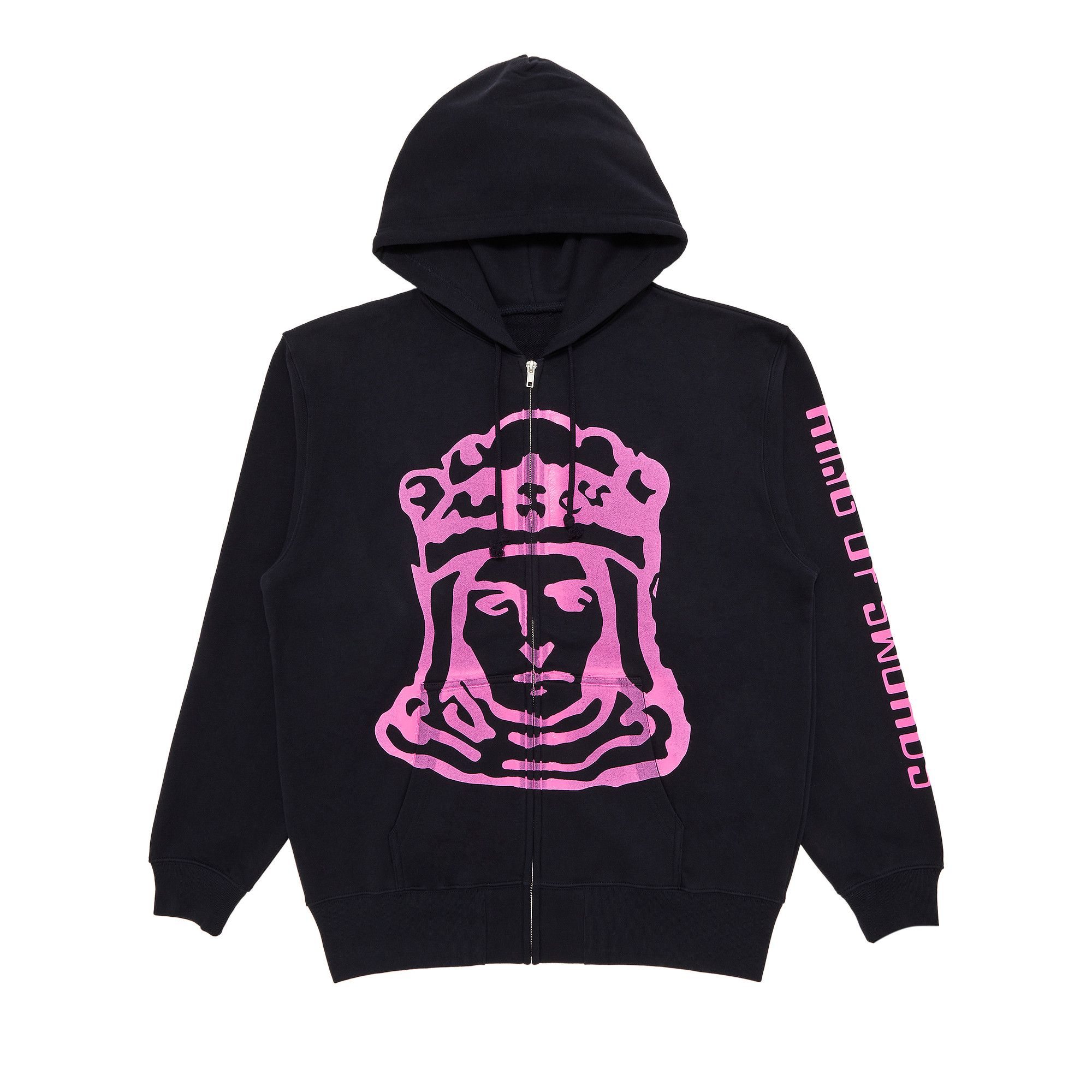 Buy GOAT King of Swords Tarot Zip-Up Hoodie Blue/Fuchsia - 06915