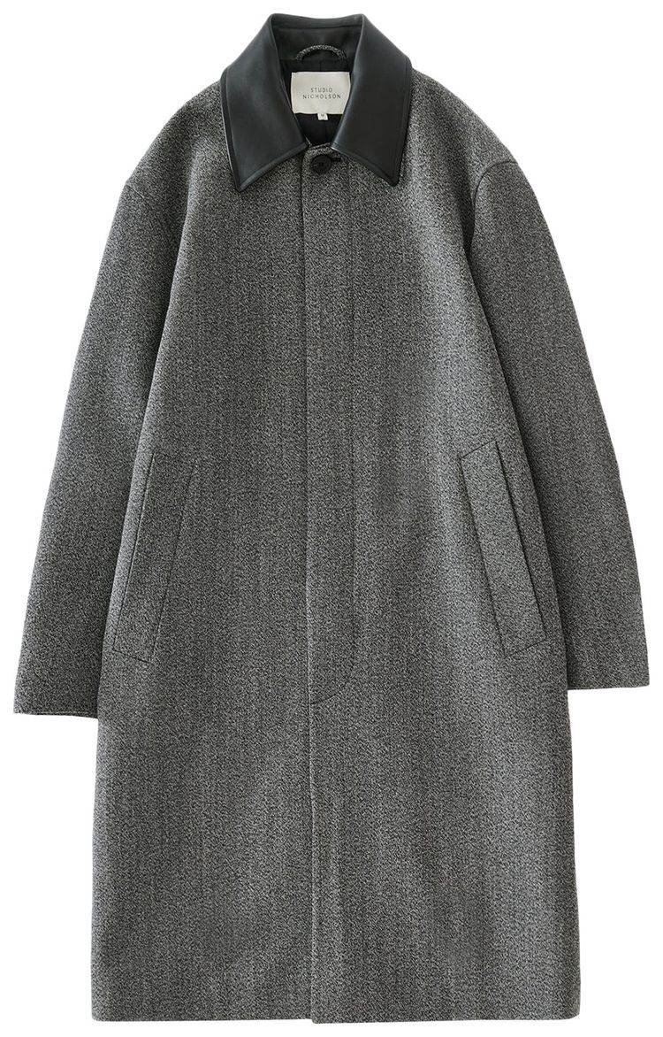 Studio Nicholson Car Coat Black