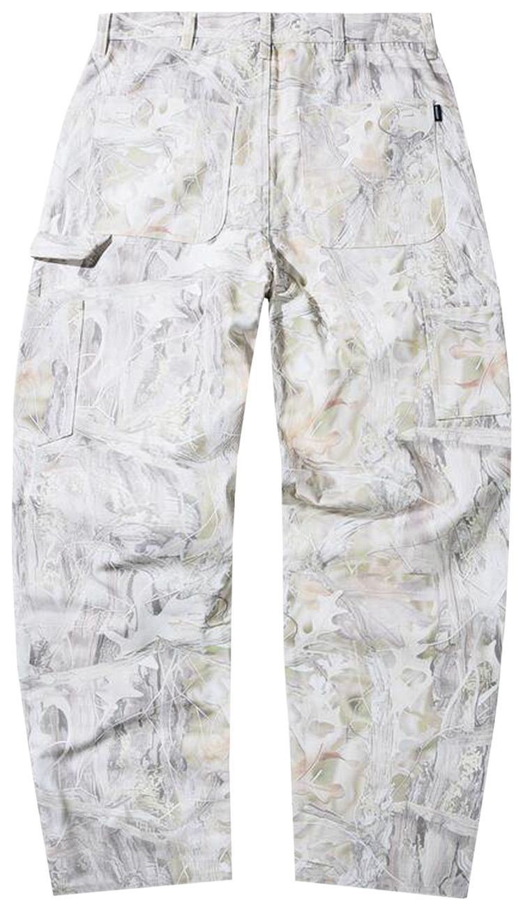 Market Handyman Camo Carpenter Pants White Camo