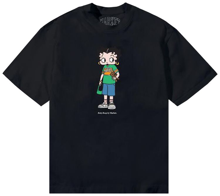 Market Betty Boop Casual Outfit T Shirt Black