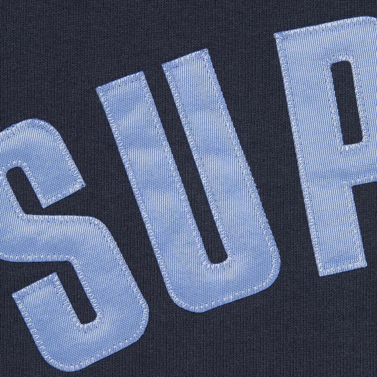 Supreme Arc Thermal Lined Zip Up Hooded Sweatshirt Navy