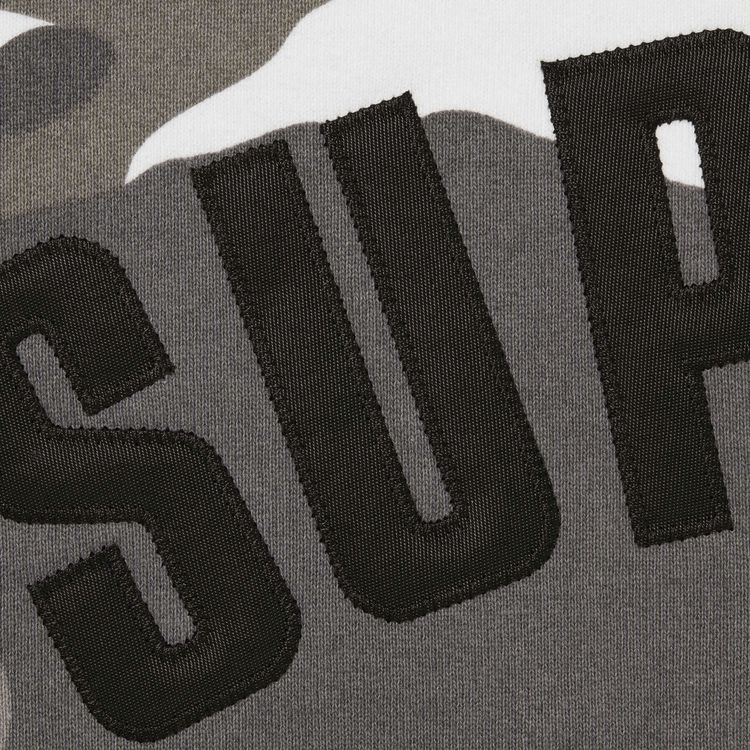 Supreme Arc Thermal Lined Zip Up Hooded Sweatshirt Snow Camo