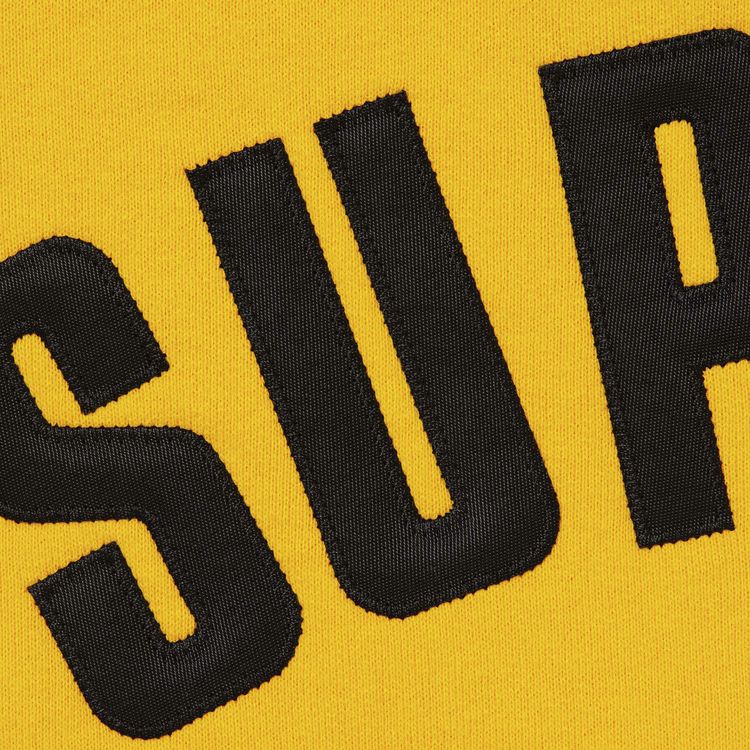 Supreme Arc Thermal Lined Zip Up Hooded Sweatshirt Bright Gold