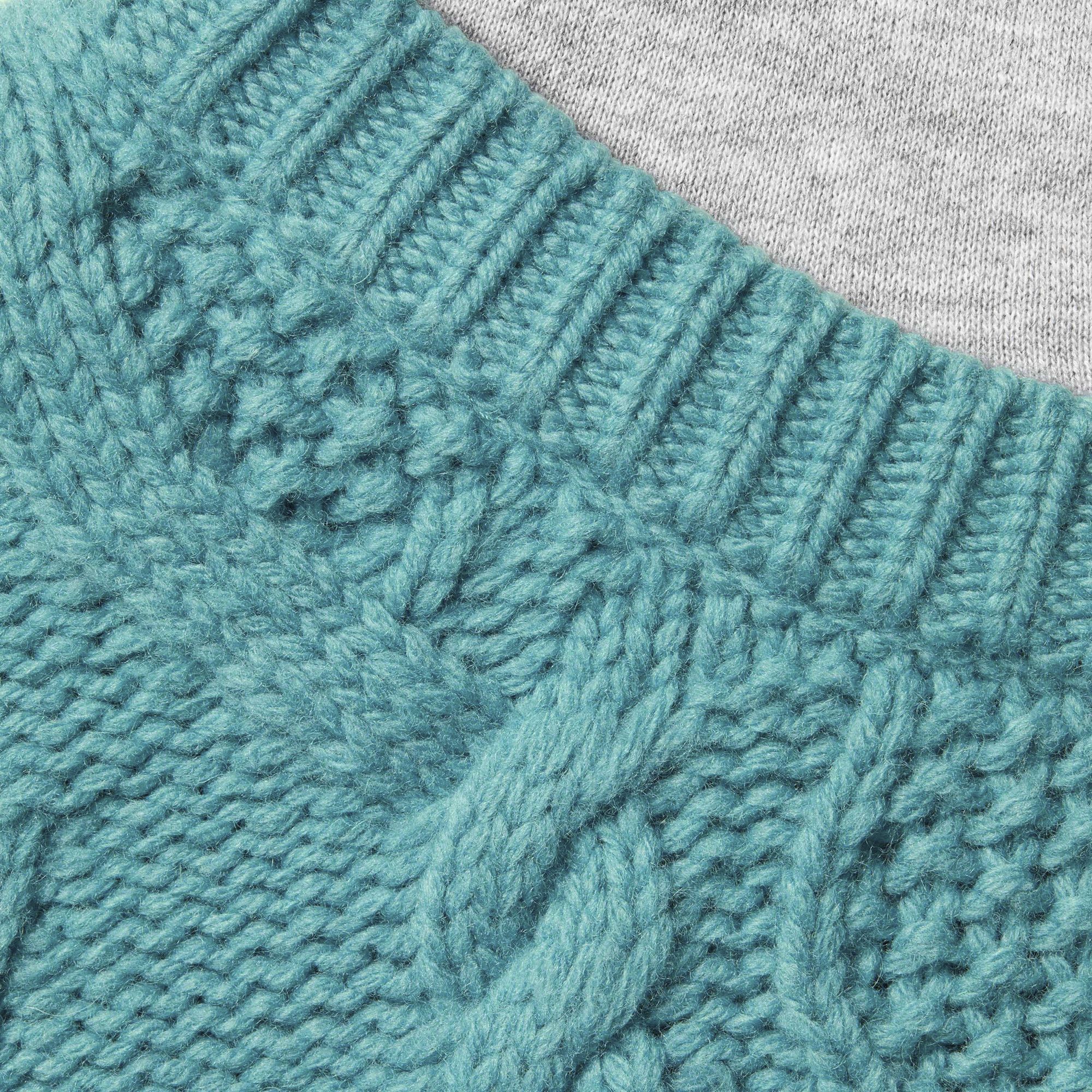Buy Supreme Cable Hooded Sweater 'Teal' - FW25SK7 TEAL | GOAT
