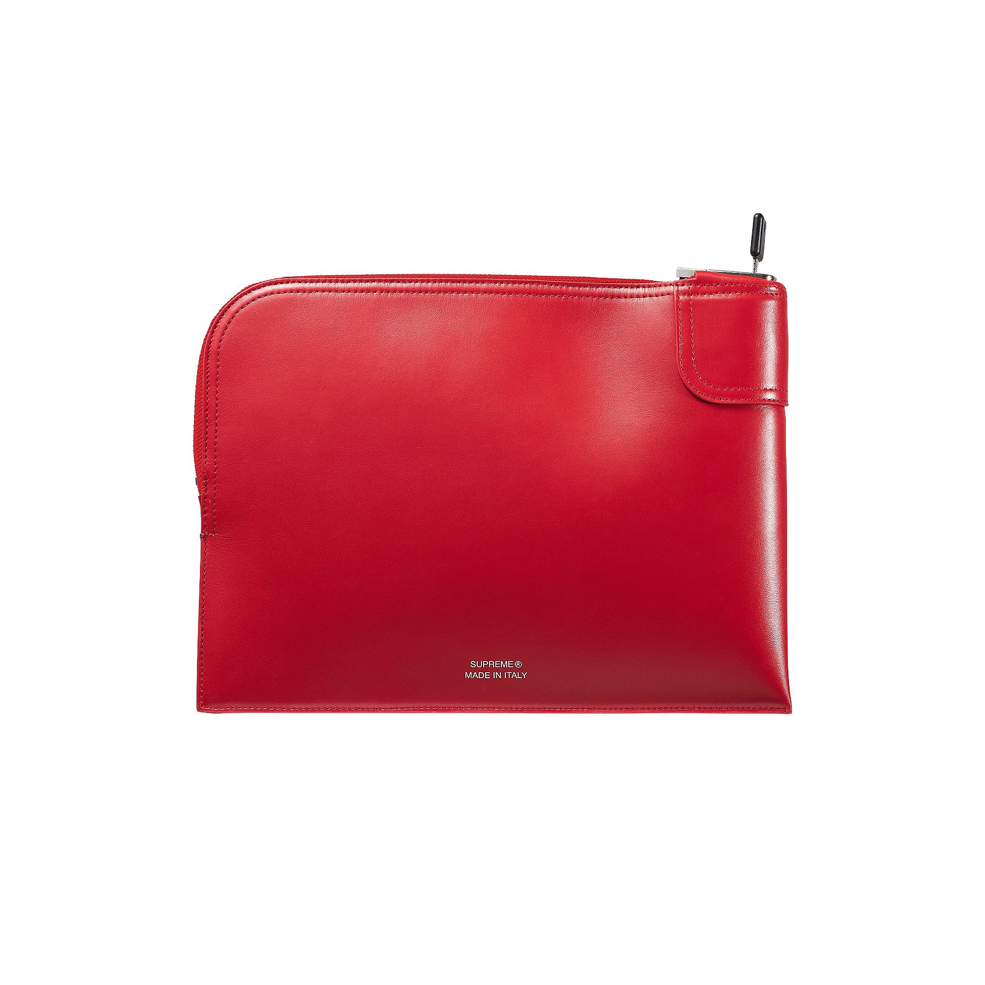 Buy Supreme Leather Money Bag 'Red' - FW25B20 RED | GOAT