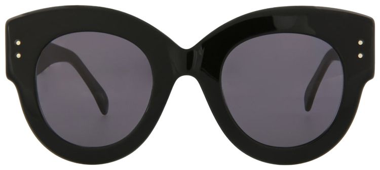 Alaia Round Frame Acetate Sunglasses BlackGrey