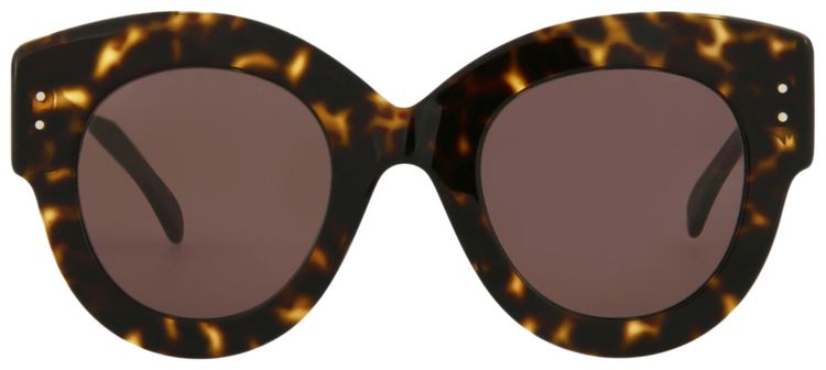 Alaia Round Frame Acetate Sunglasses Havana Brown
