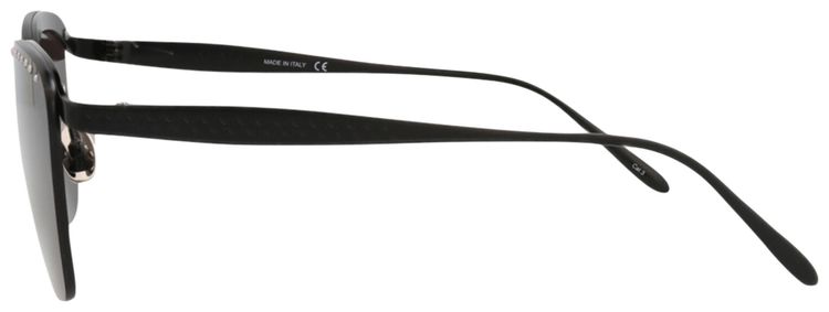 Alaia Square Frame Metal Sunglasses BlackGrey