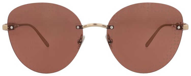 Alaia Cat Eye Frame Metal Sunglasses GoldBrown