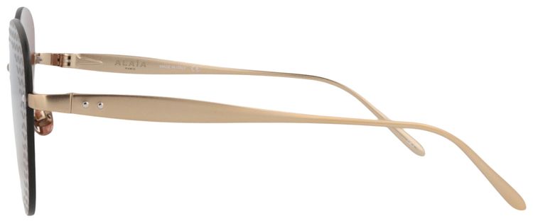 Alaia Cat Eye Frame Metal Sunglasses GoldBrown