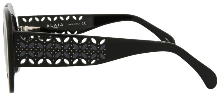 Alaia Square Frame Acetate Sunglasses BlackGrey