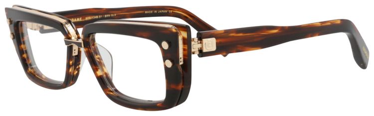 Balmain Cat Eye Frame Acetate Optical Frames HavanaTransparent