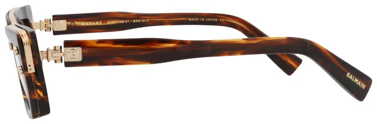 Balmain Cat Eye Frame Acetate Optical Frames HavanaTransparent