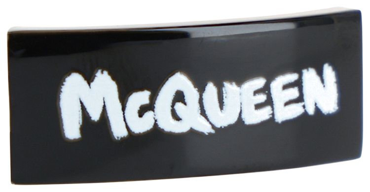 Alexander McQueen Signature Shoe Lace Clip BlackWhite