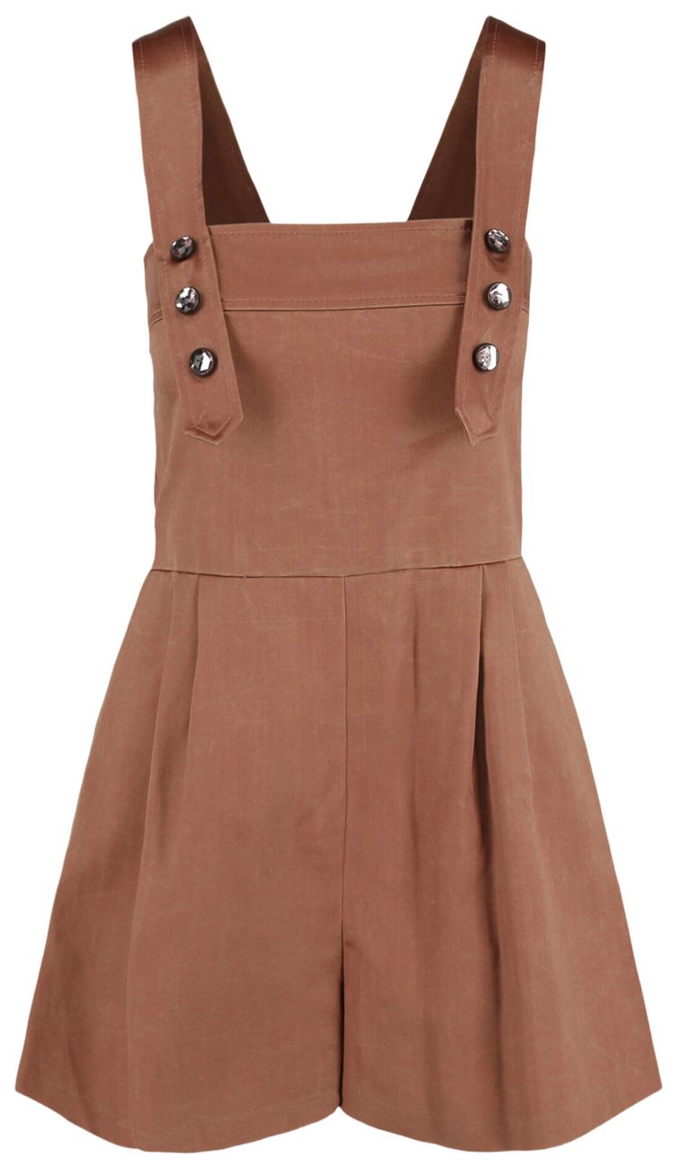 Bottega Veneta Sleeveless Jeweled Playsuit Pink