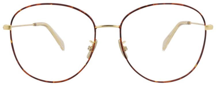 CELINE Round Frame Metal Optical Frames BronzeTransparent