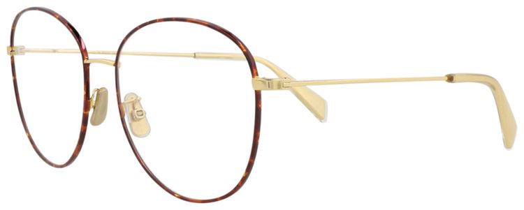 CELINE Round Frame Metal Optical Frames BronzeTransparent