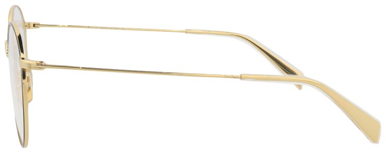 CELINE Round Frame Metal Optical Frames GoldTransparent