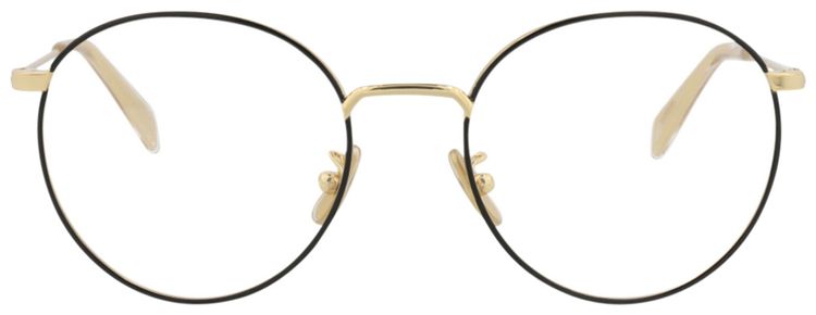 CELINE Round Frame Metal Optical Frames GoldTransparent