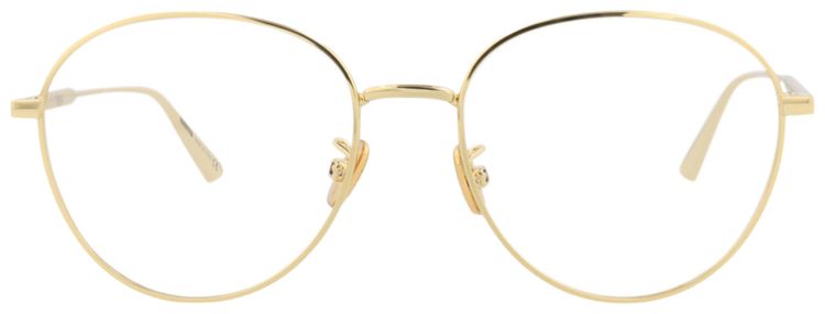 Dior Round Frame Metal Optical Frames GoldTransparent