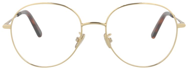 Dior Round Frame Metal Optical Frames GoldTransparent