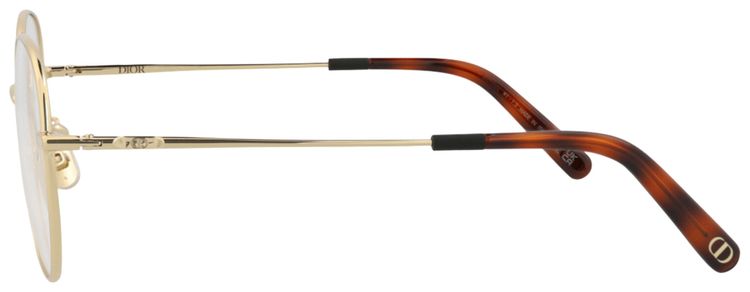 Dior Round Frame Metal Optical Frames GoldTransparent
