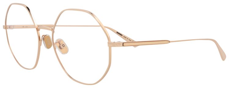 Dior Round Frame Metal Optical Frames GoldTransparent
