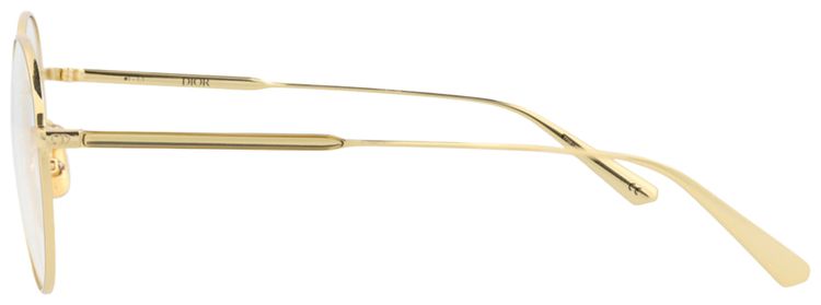 Dior Round Frame Metal Optical Frames GoldTransparent
