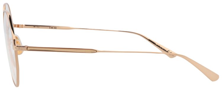 Dior Round Frame Metal Optical Frames GoldTransparent