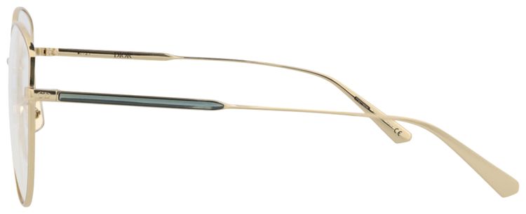 Dior Round Frame Metal Optical Frames GoldTransparent