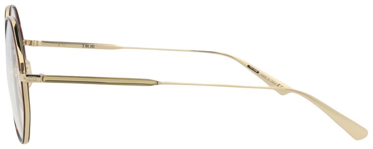 Dior Round Frame Metal Optical Frames GoldTransparent