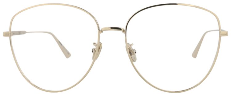 Dior Round Frame Metal Optical Frames GoldTransparent