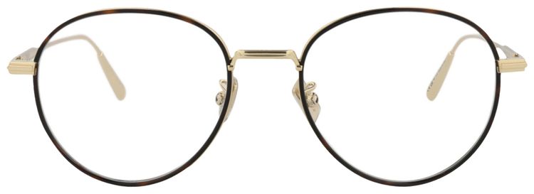 Dior Round Frame Metal Optical Frames GoldTransparent