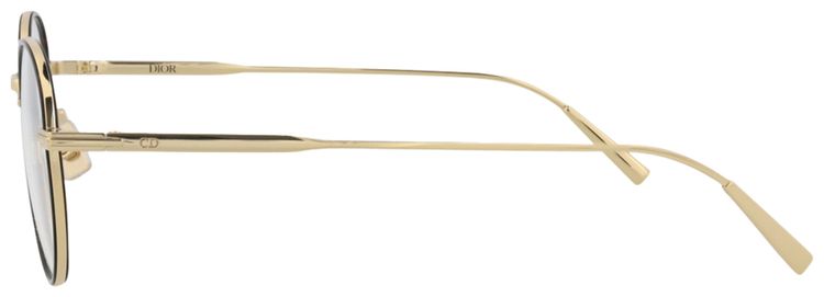 Dior Round Frame Metal Optical Frames GoldTransparent