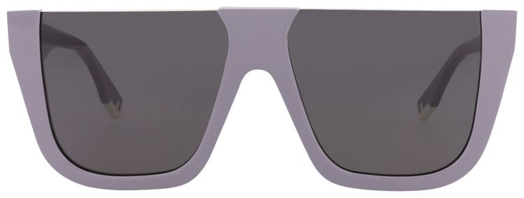 Fendi Shield Frame Acetate Sunglasses Violet Smoke