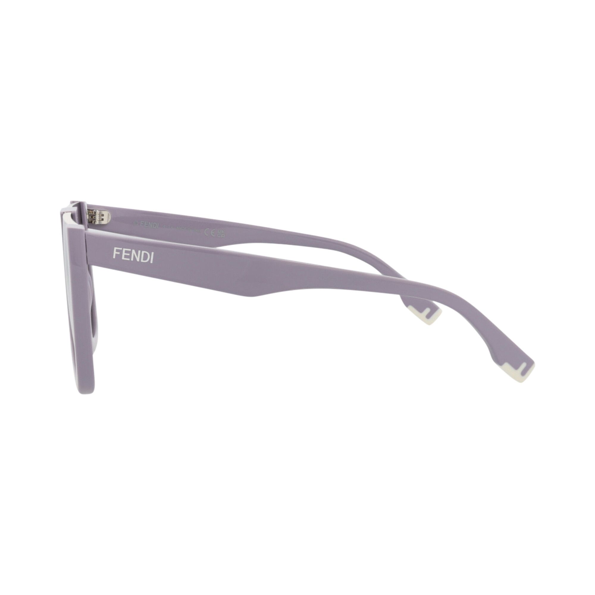 Buy Fendi Shield Frame Acetate Sunglasses 'Violet Smoke