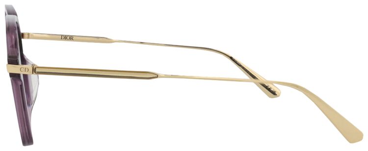 Dior Square Frame Acetate Optical Frames VioletGoldTransparent