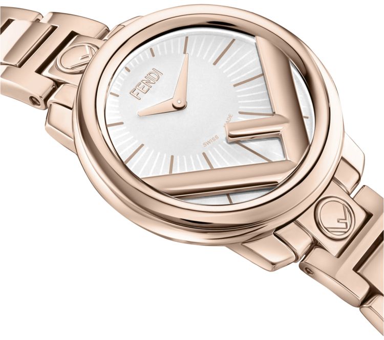 Fendi Run Away Bracelet Watch Rose Gold