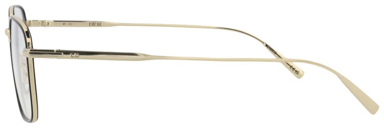 Dior Square Frame Metal Optical Frames GoldTransparent