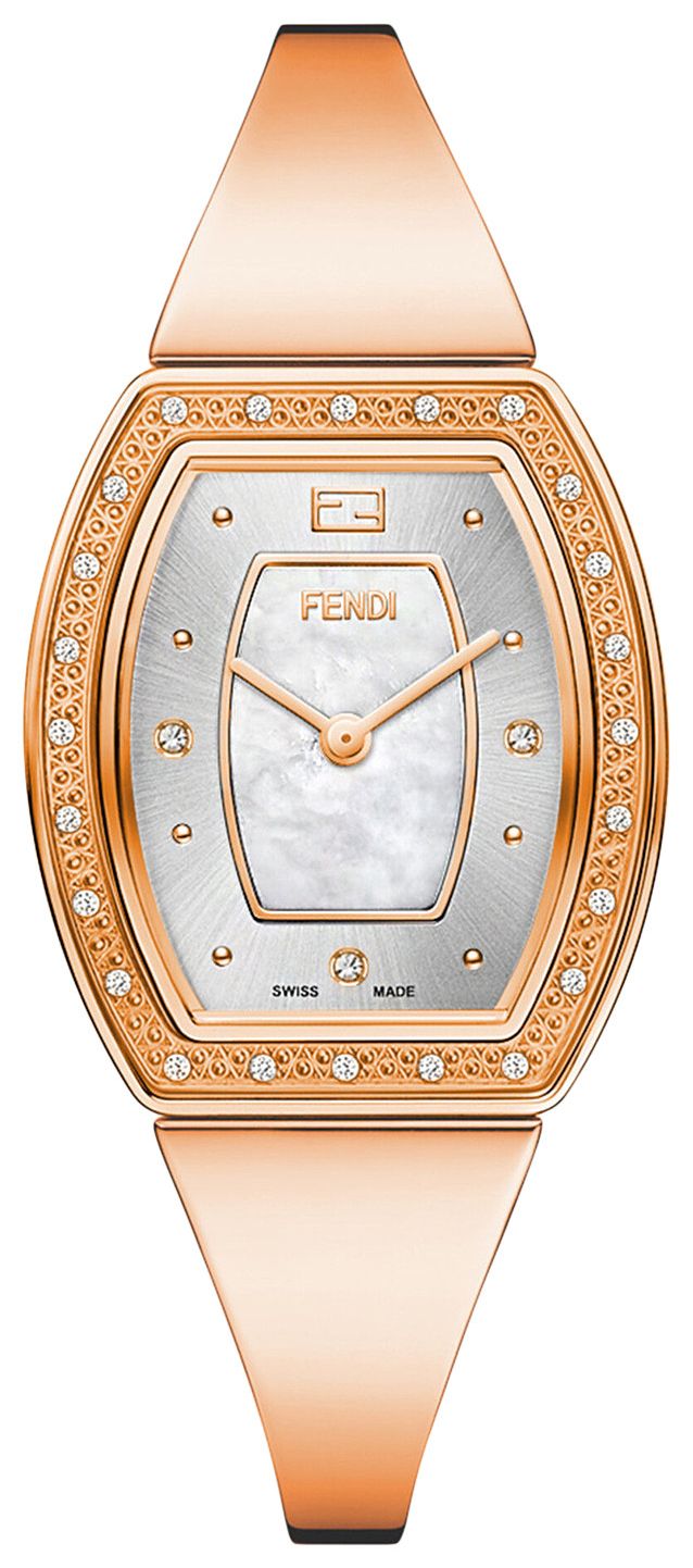 Fendi My Way Diamond Watch Rose Gold