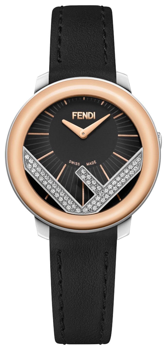 Fendi Run Away Leather Watch Two Tone