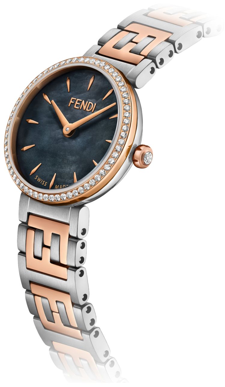 Fendi Forever Fendi Diamond Watch Two Tone