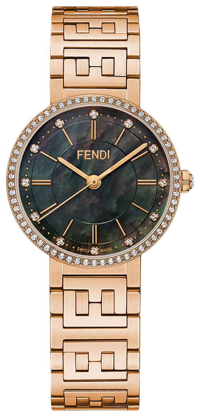 Fendi Forever Fendi Diamond Watch Rose Gold