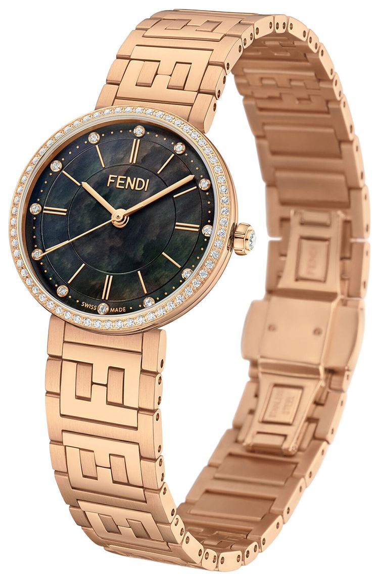 Fendi Forever Fendi Diamond Watch Rose Gold