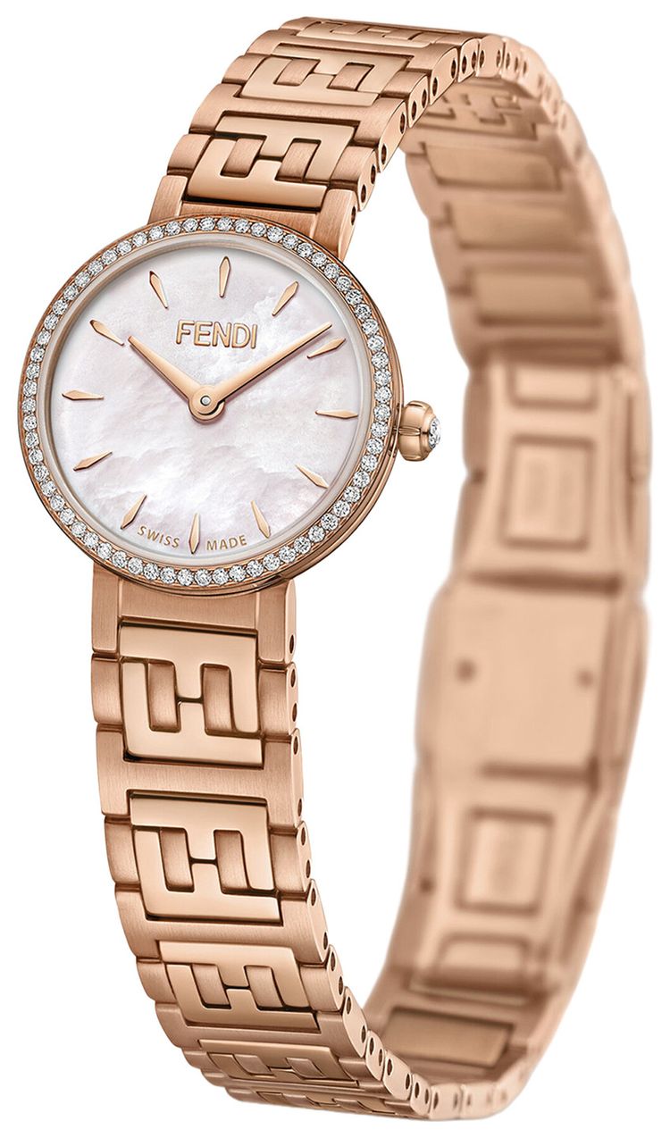 Fendi Forever Fendi Diamond Watch Rose Gold