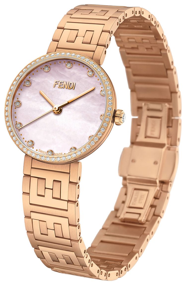 Fendi Forever Fendi Diamond Watch Rose Gold