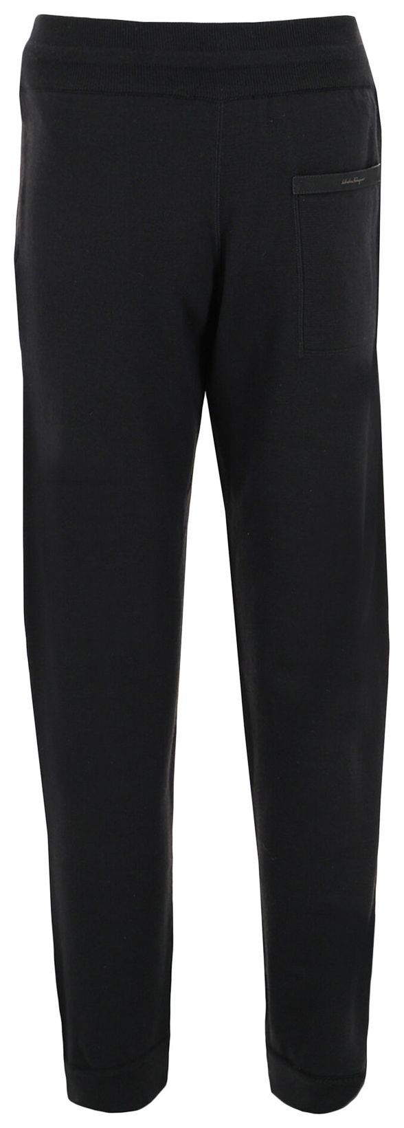 Ferragamo Sweater Knit Drawstring Joggers Black