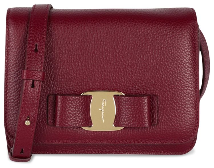 Ferragamo Vara Bow Crossbody Bag Red
