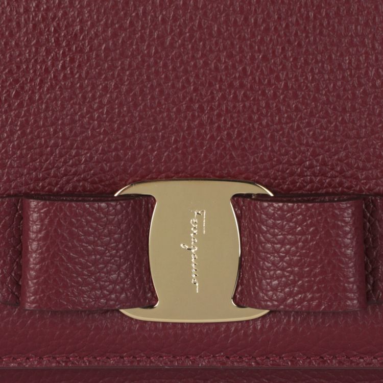 Ferragamo Vara Bow Crossbody Bag Red